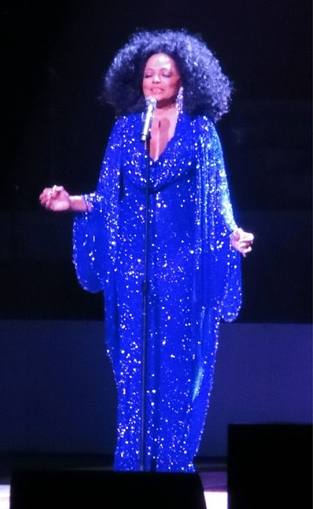 Diana Ross blue front