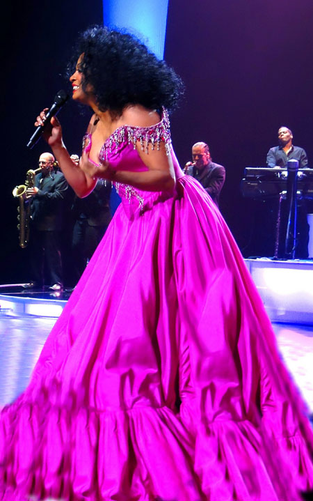 Diana Ross pink side