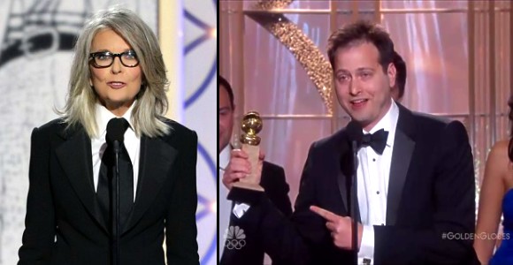Golden Globes Diane Keaton Dan Goor